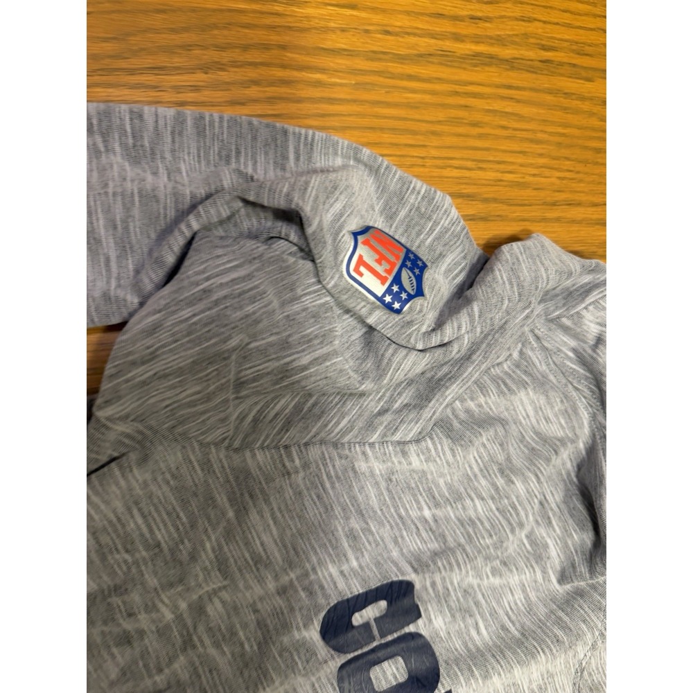 Mens Nike Dri Fit Med Hooded Dallas Cowboys Long Sleeve Shirt - Picture 2 of 3